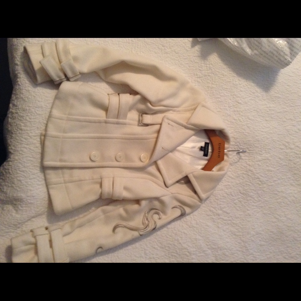Fitted BEBE jacket with exquisite stitching